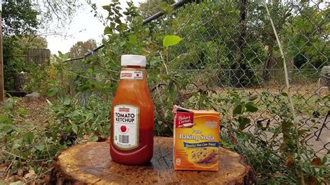 baking soda in ketchup.